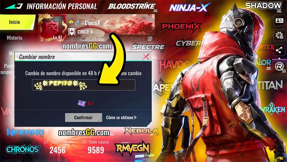 Nombres para Blood Strike