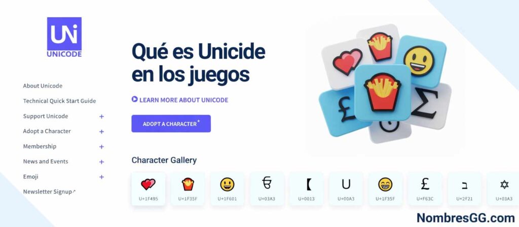 Qué es Unicode en los juegos