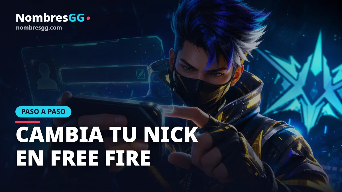 Pantalla de Free Fire para cambiar el nombre con el lápiz - NombresGG