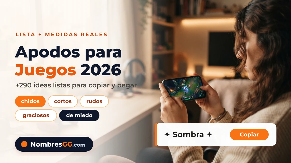 Apodos para juegos 2026: más de 290 ideas listas para copiar