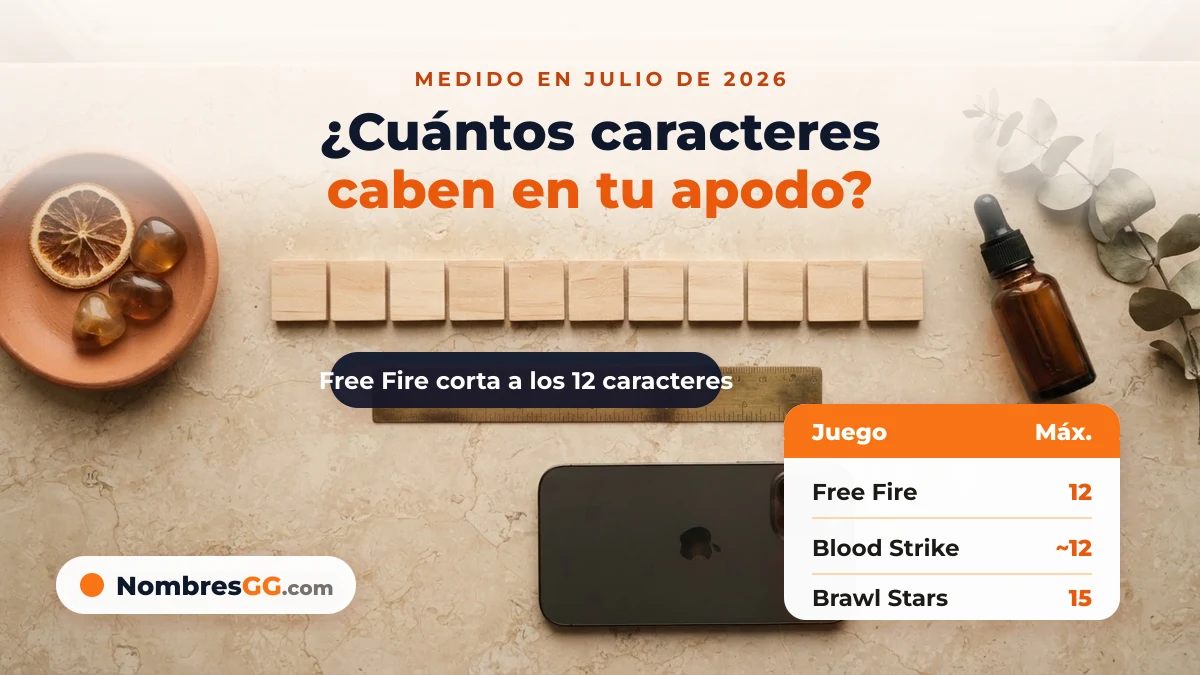 Cuántos caracteres caben en un apodo para juegos según cada juego