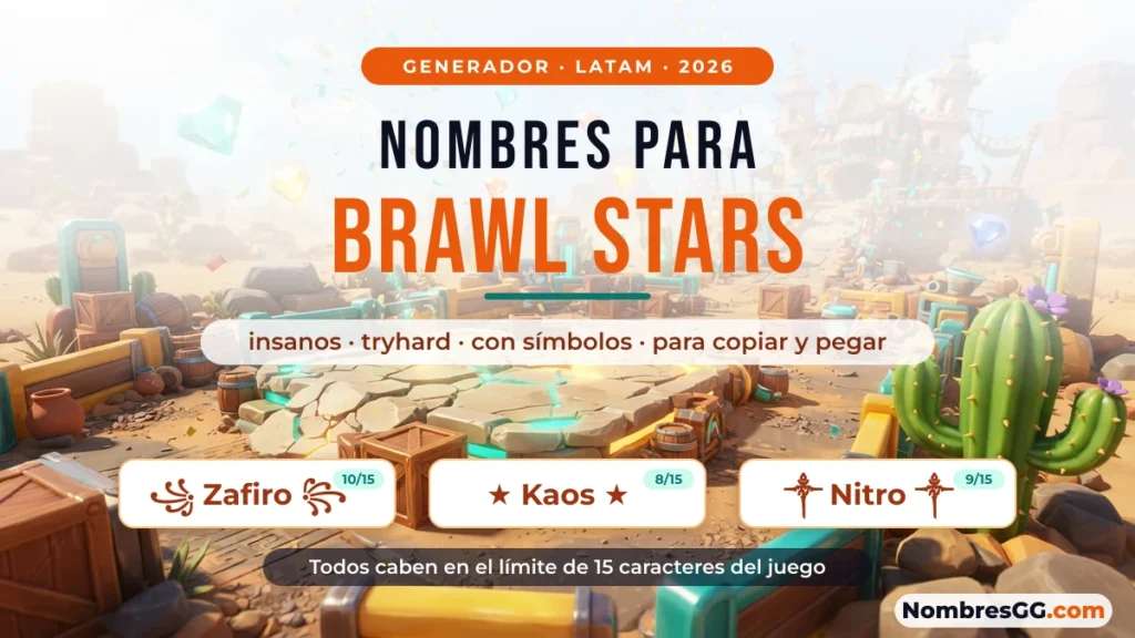 Nombres para Brawl Stars con símbolos para copiar y pegar