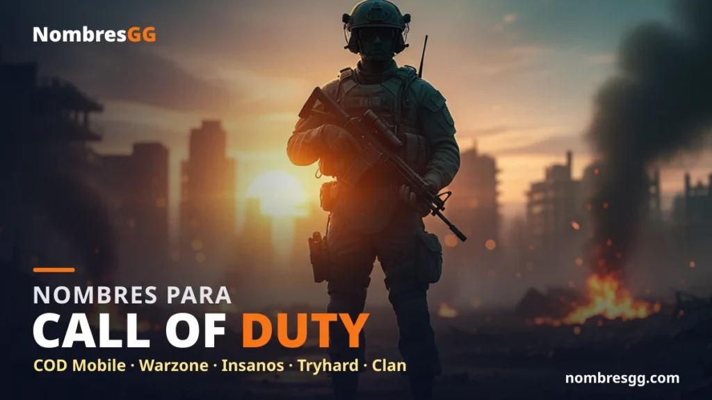 Nombres para Call of Duty y COD Mobile 2026 con estilo militar