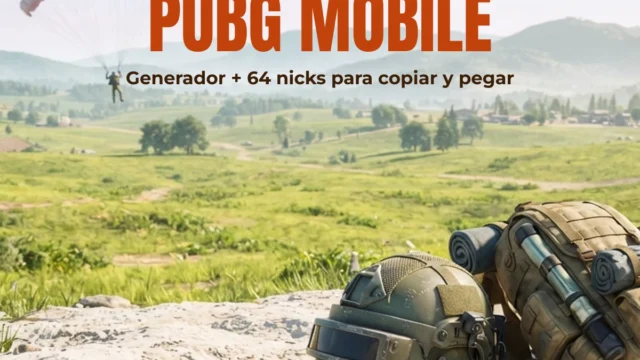 Nombres para PUBG Mobile 2026: Generador y Nicks para Copiar y Pegar